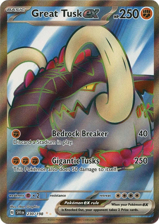 Image for Great Tusk ex (230/198) - Pokemon