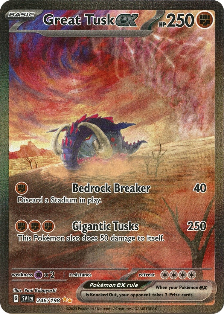 Image for Great Tusk ex (246/198) - Pokemon
