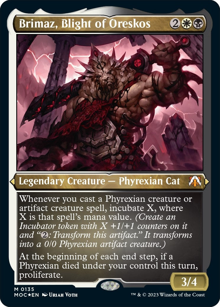 Image for Brimaz, Blight of Oreskos (Display Commander) - Thick Stock (135) - Magic: The Gathering