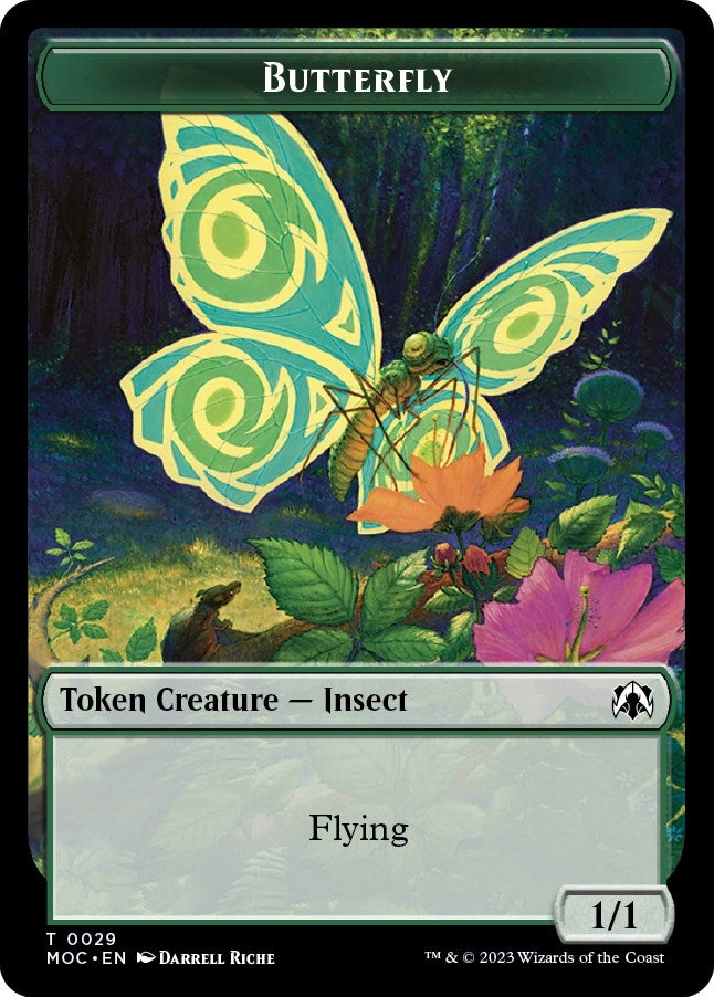Image for Butterfly // City's Blessing Double-sided Token (29 // 45) - Magic: The Gathering