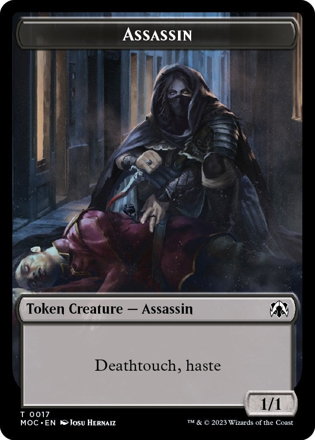 Image for Assassin // Knight (0010) Double-sided Token (17 // 10) - Magic: The Gathering