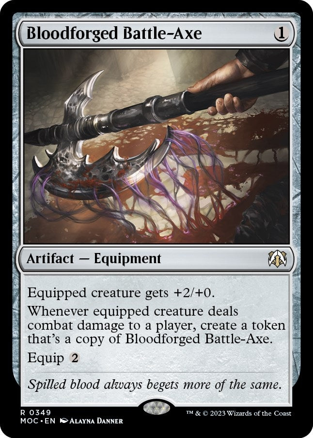 Image for Bloodforged Battle-Axe (349) - Magic: The Gathering