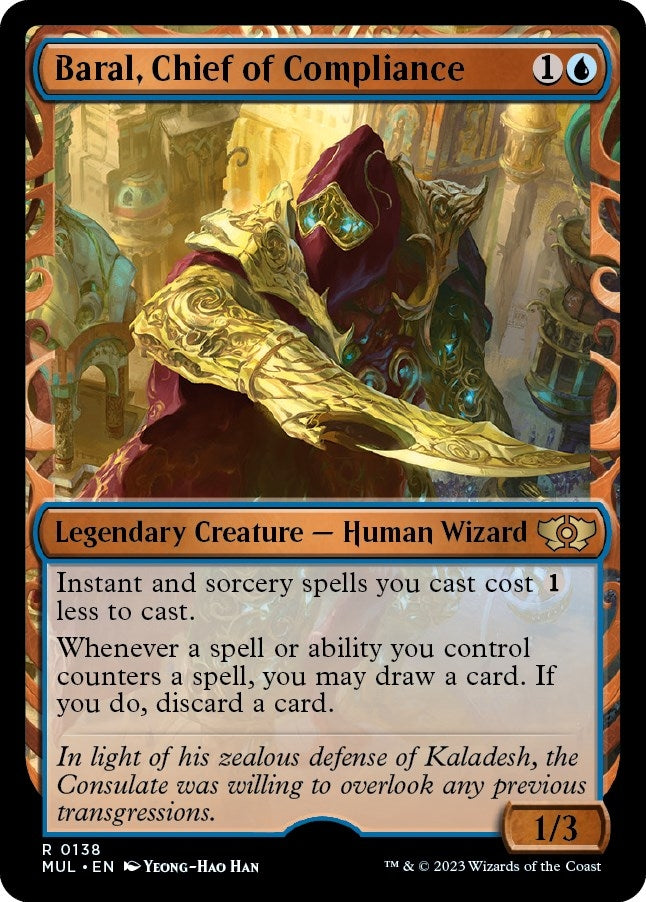 Image for Baral, Chief of Compliance (Halo Foil) (138) - Magic: The Gathering