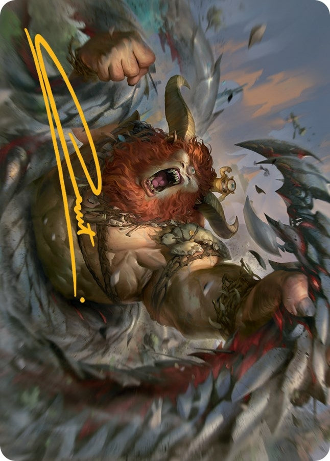 Image for Borborygmos and Fblthp Art Card (42/81) (Gold-Stamped Signature) (42) - Magic: The Gathering