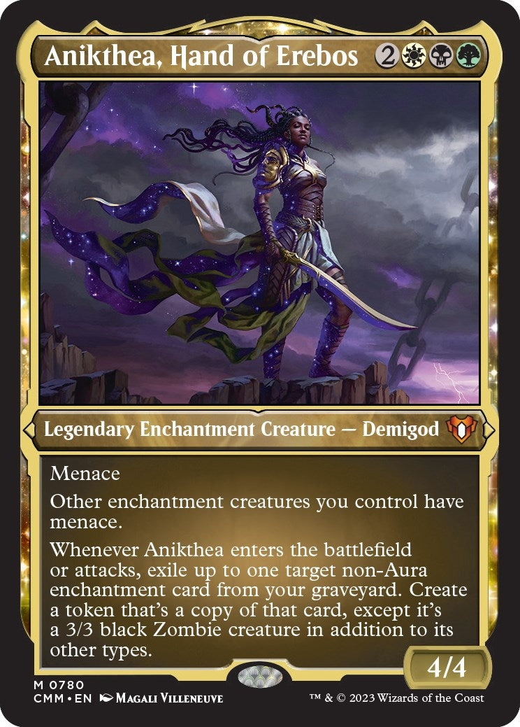 Anikthea, Hand of Erebos (Display Commander) (Foil Etched) - Thick Stock (780)