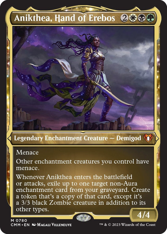 Anikthea, Hand of Erebos (Display Commander) (Foil Etched) - Thick Stock (780)