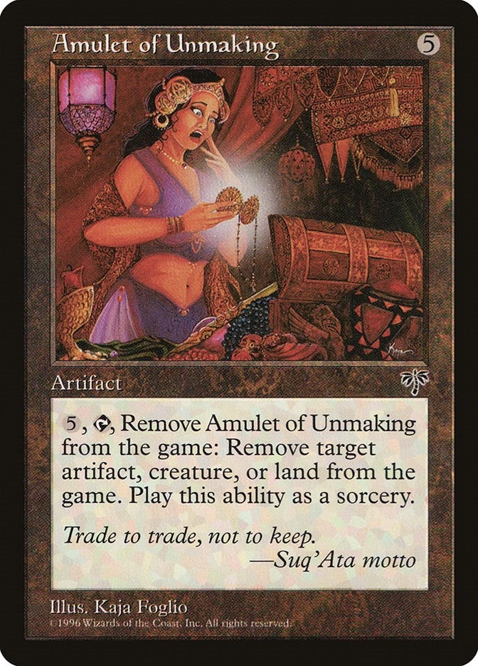 Image for Amulet of Unmaking - Magic: The Gathering