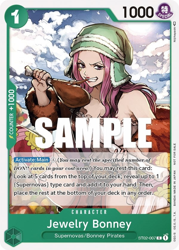 Image for Jewelry Bonney (Tournament Pack Vol. 3) [Participant] (ST02-007) - One Piece Card Game