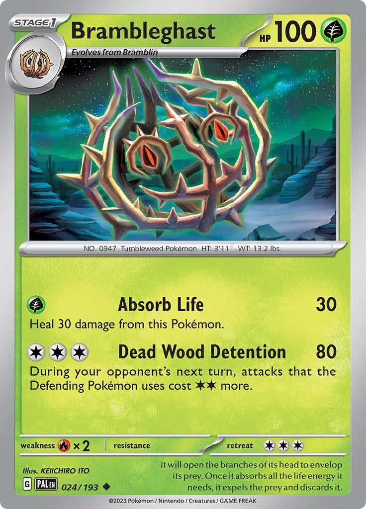Image for Brambleghast (024/193) - Pokemon