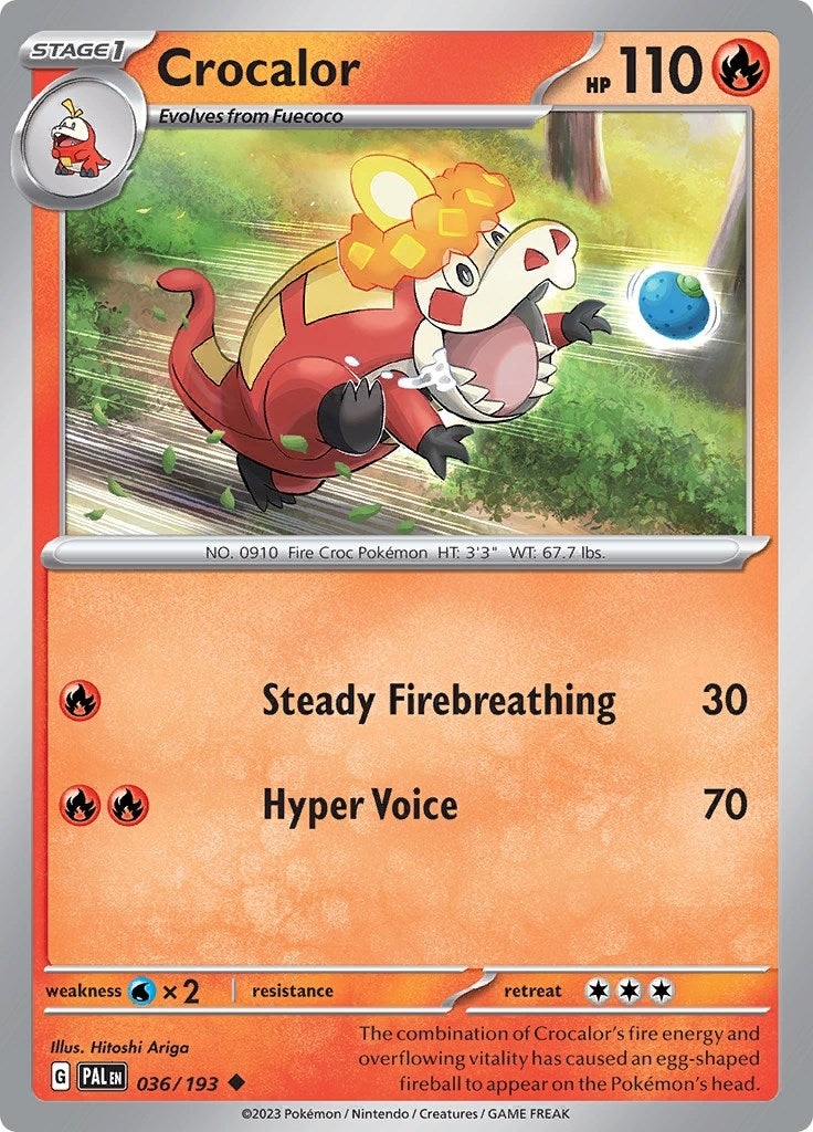 Image for Crocalor (036/193) - Pokemon