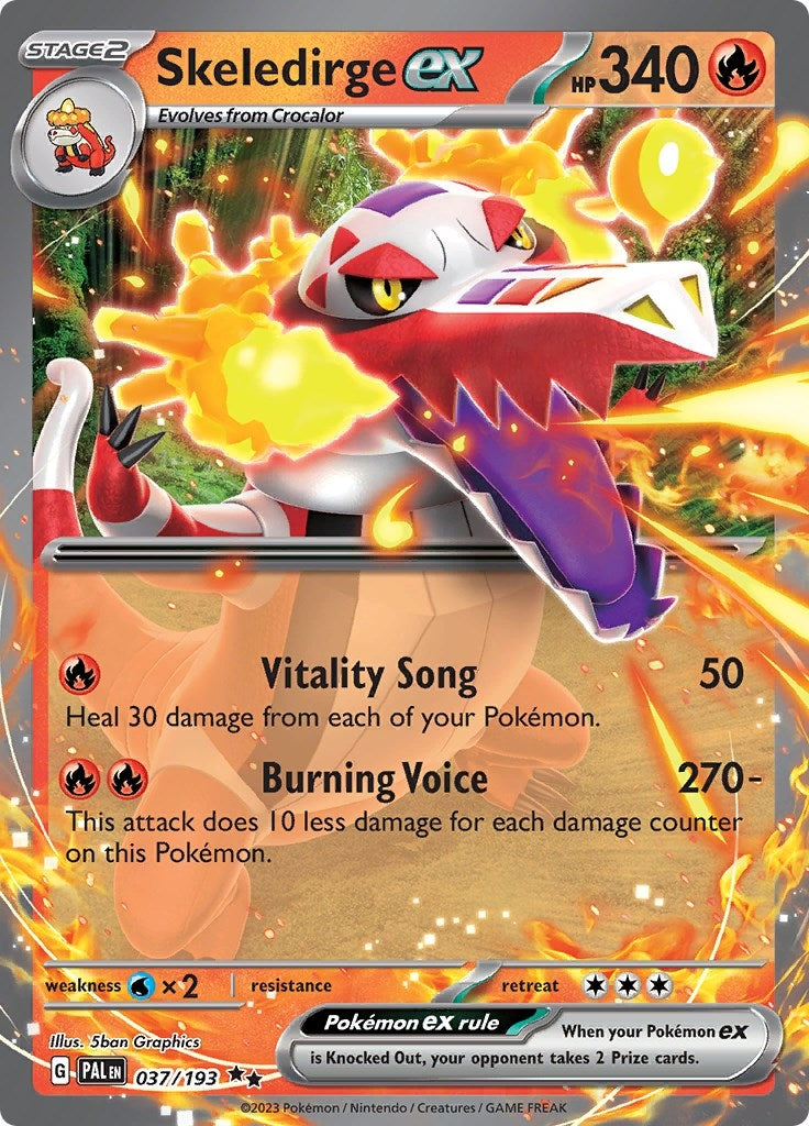 Image for Skeledirge ex (037/193) - Pokemon