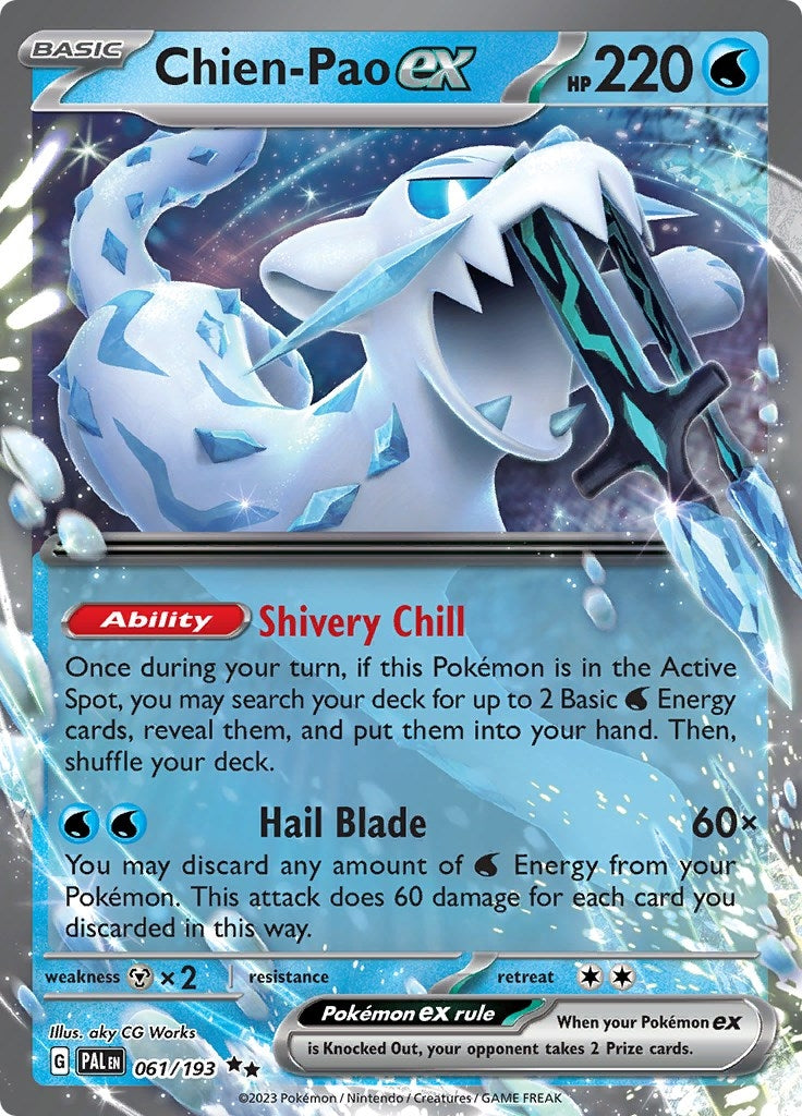 Image for Chien-Pao ex (061/193) - Pokemon