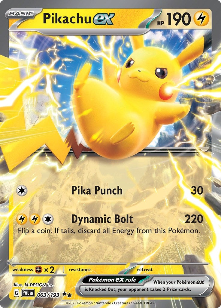 Image for Pikachu ex (063/193) - Pokemon