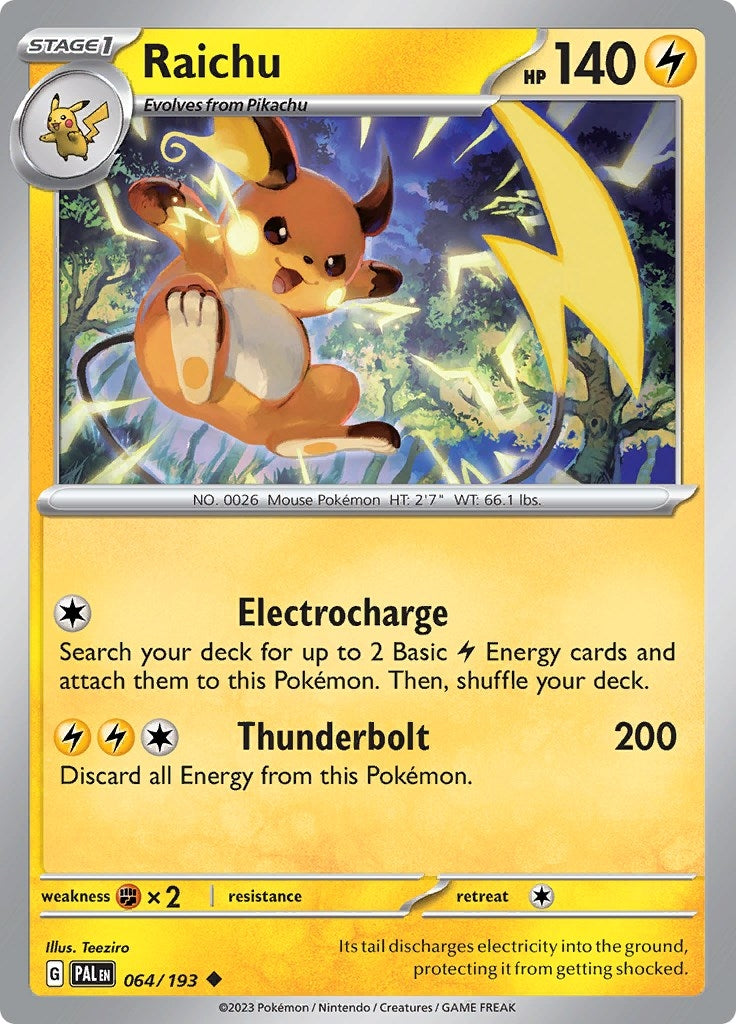 Image for Raichu (064/193) - Pokemon