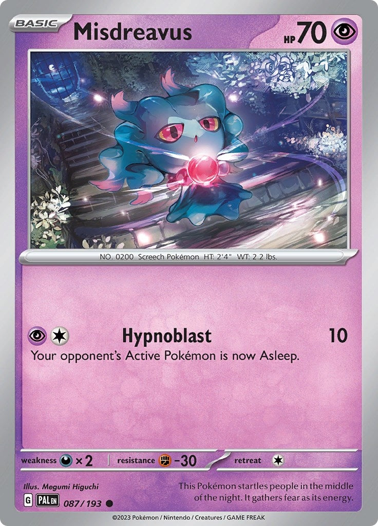 Image for Misdreavus (087/193) - Pokemon