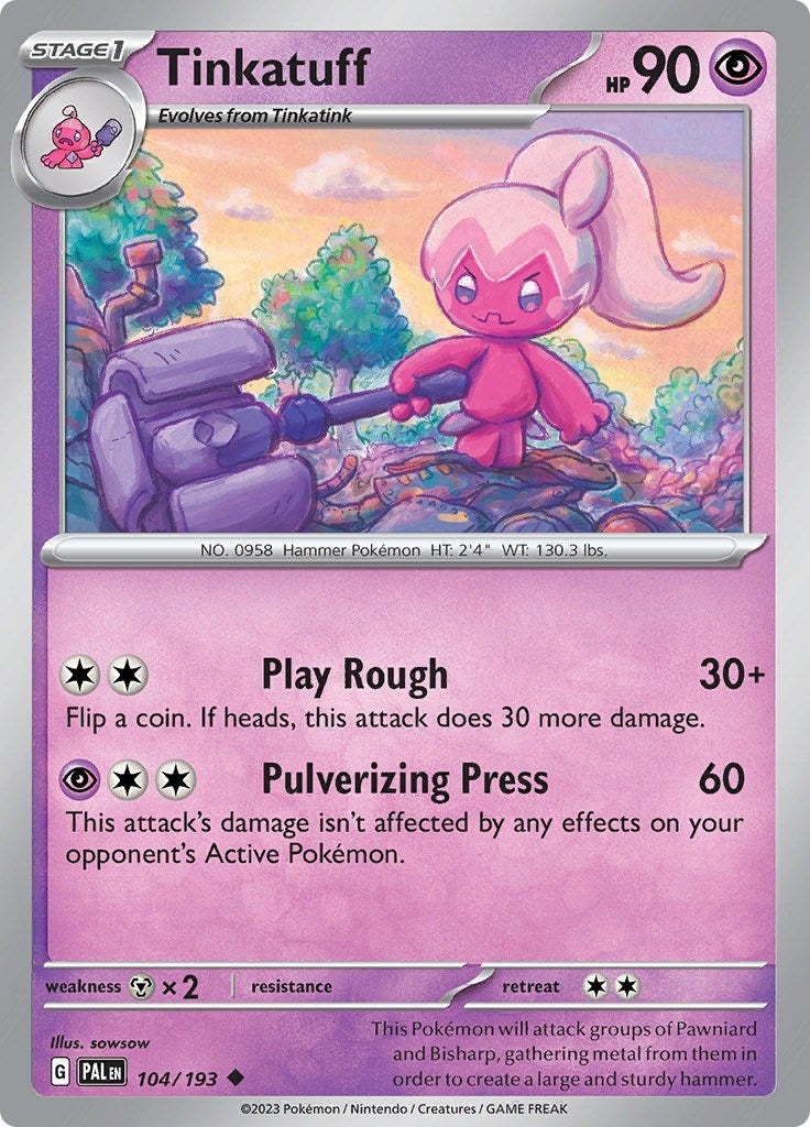 Image for Tinkatuff (104/193) - Pokemon