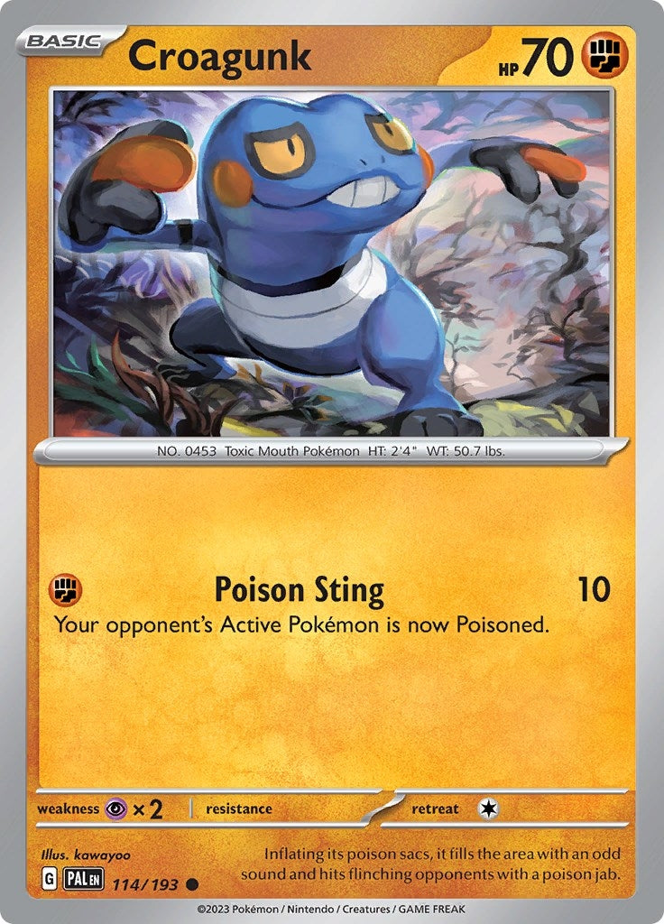 Image for Croagunk (114/193) - Pokemon