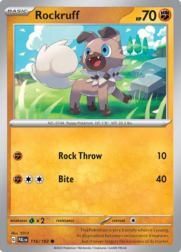 Image for Rockruff (116/193) - Pokemon