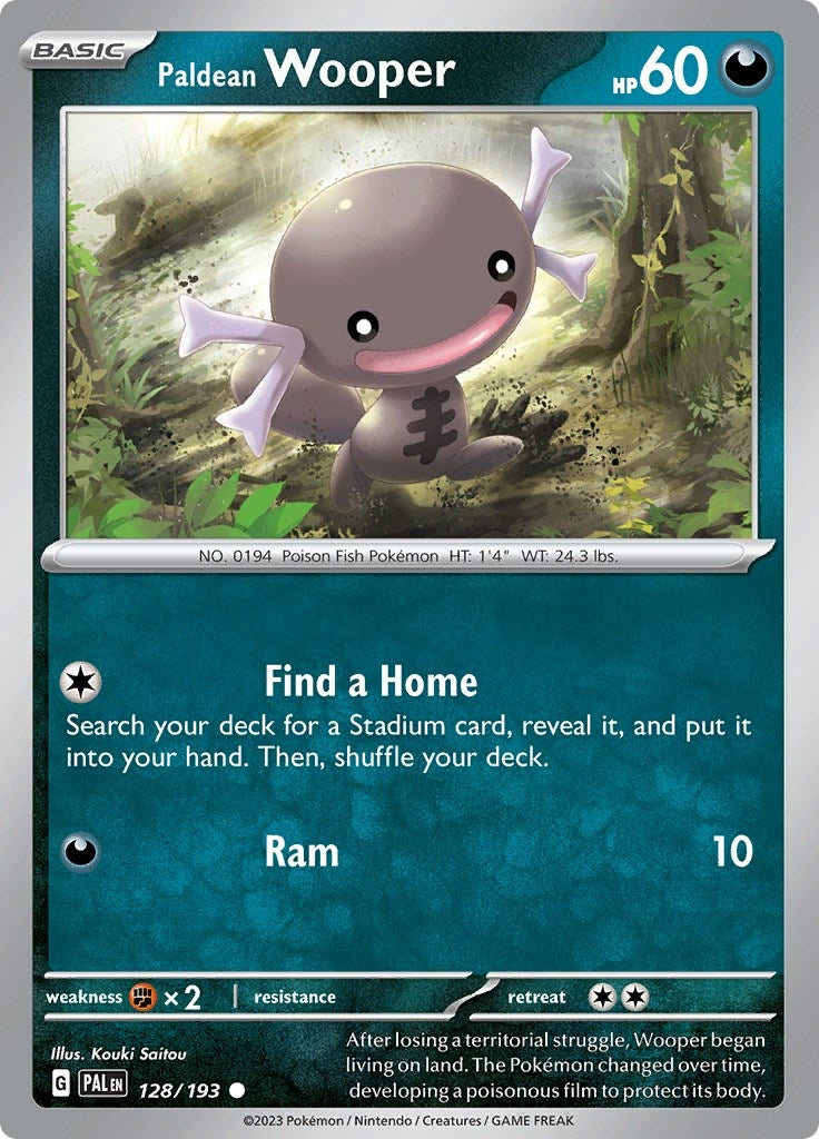 Image for Paldean Wooper (128/193) - Pokemon
