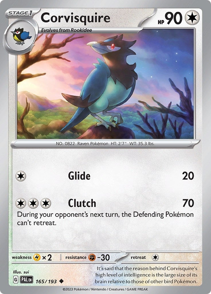 Image for Corvisquire (165/193) - Pokemon