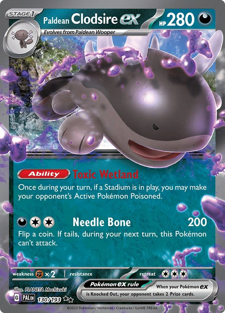Image for Paldean Clodsire ex (130/193) - Pokemon