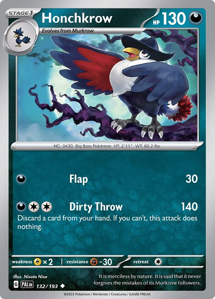 Image for Honchkrow (132/193) - Pokemon