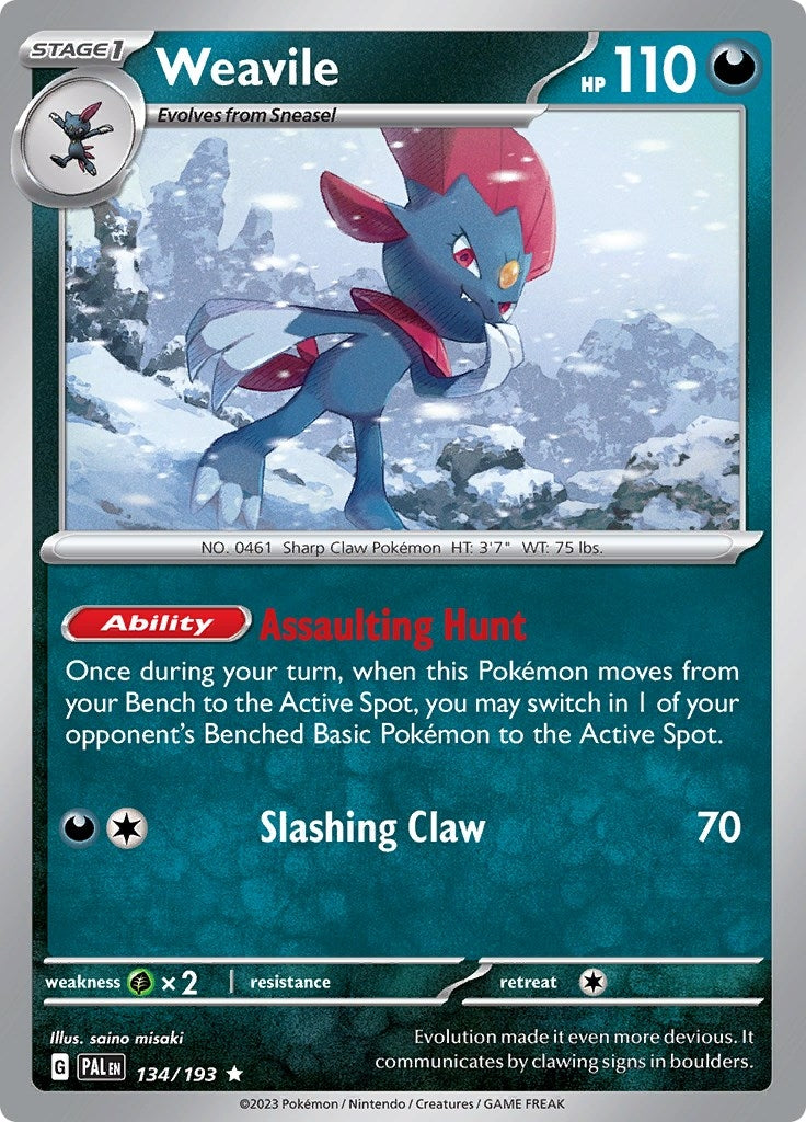 Image for Weavile (134/193) - Pokemon