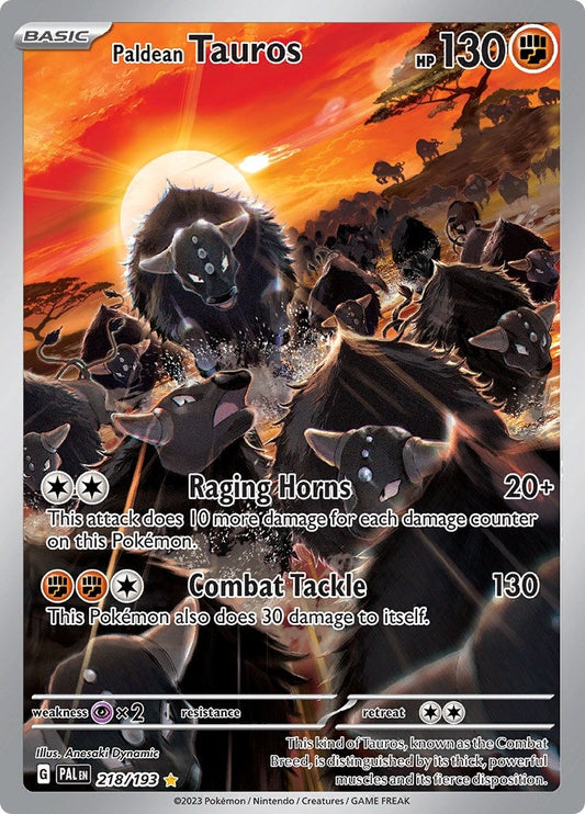 Image for Paldean Tauros (218/193) - Pokemon