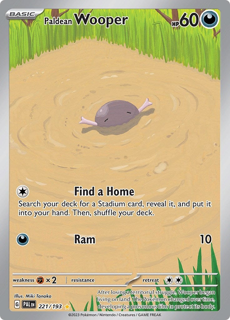Image for Paldean Wooper (221/193) - Pokemon