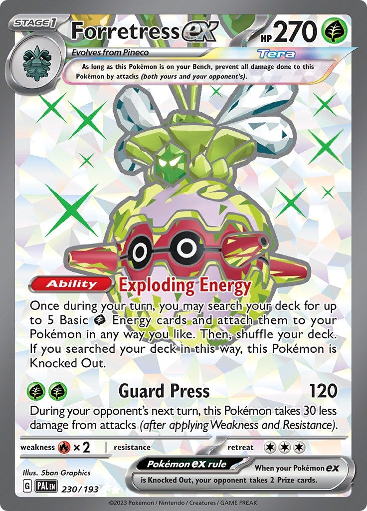 Image for Forretress ex (230/193) - Pokemon