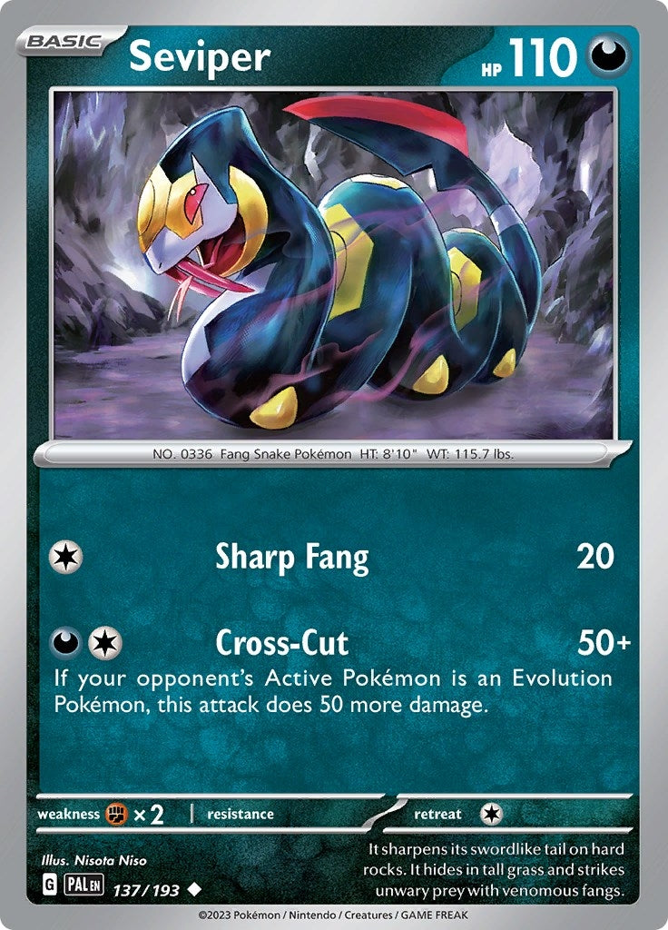 Image for Seviper (137/193) - Pokemon