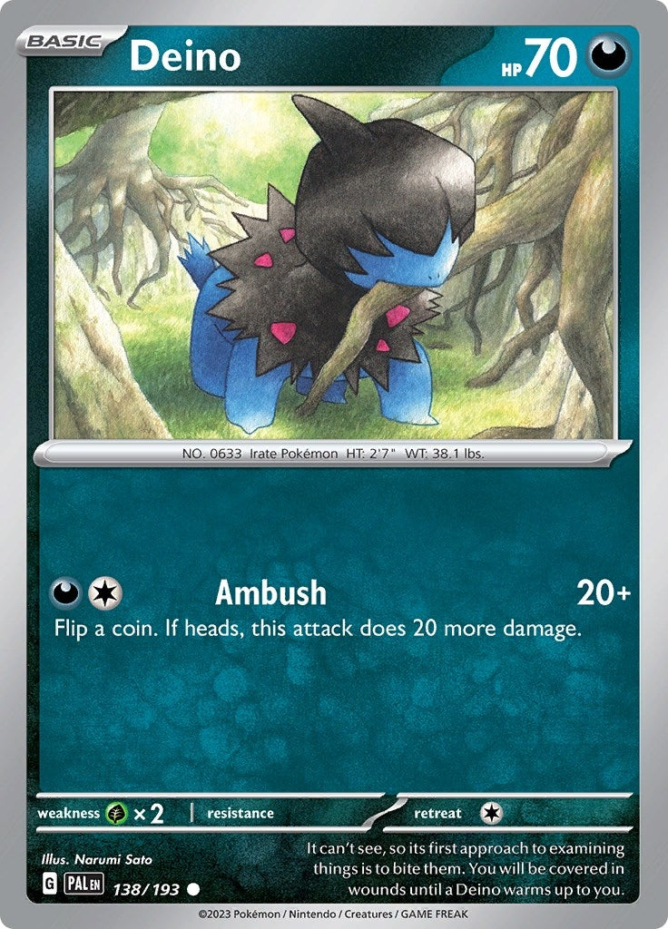 Image for Deino (138/193) - Pokemon