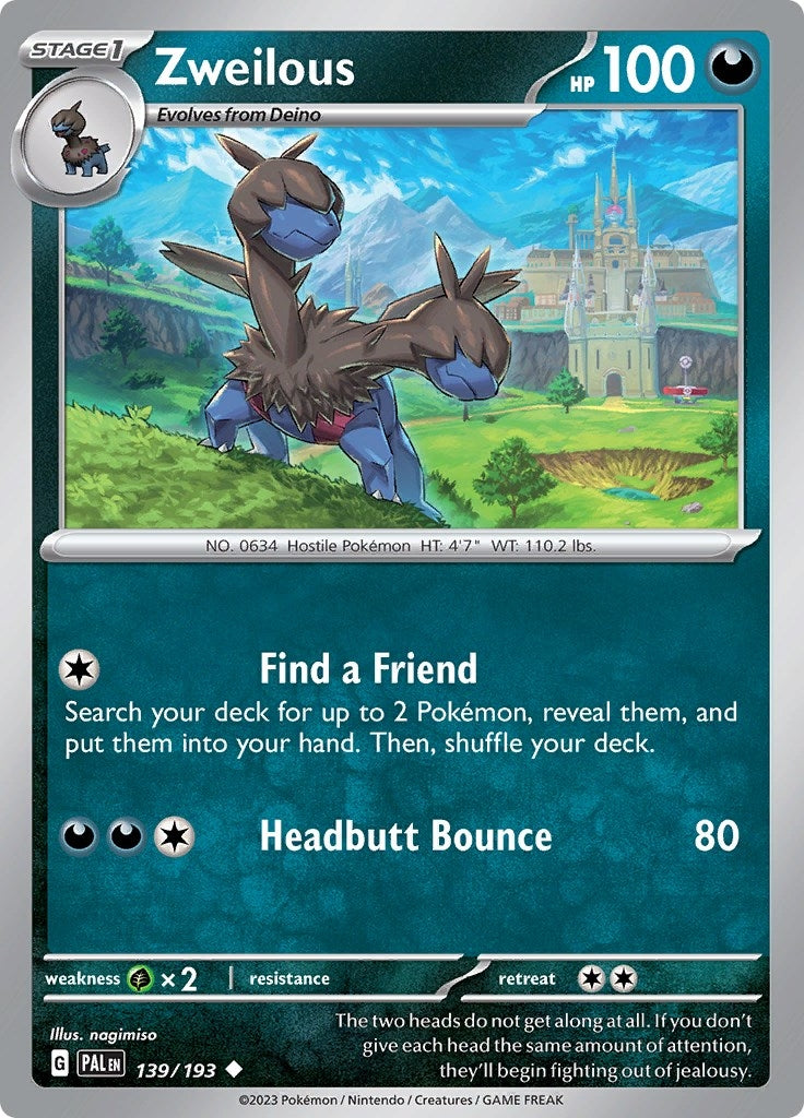 Image for Zweilous (139/193) - Pokemon