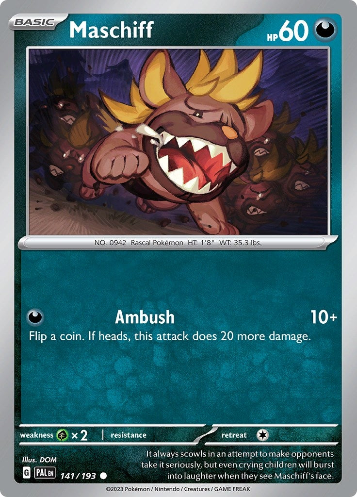 Image for Maschiff (141/193) - Pokemon