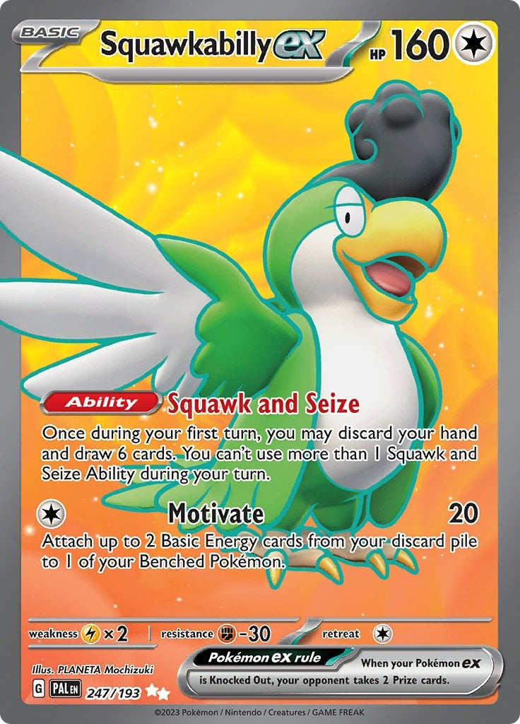 Image for Squawkabilly ex (247/193) - Pokemon