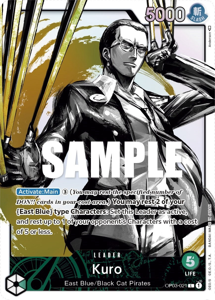 Image for Kuro (Alternate Art) (OP03-021) - One Piece Card Game