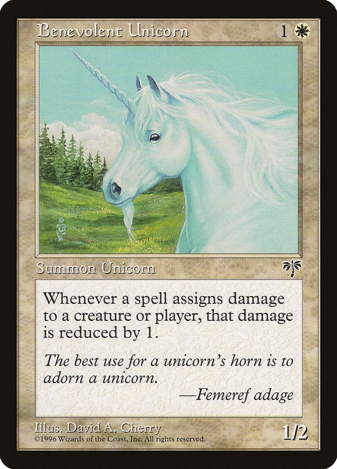 Image for Benevolent Unicorn - Magic: The Gathering