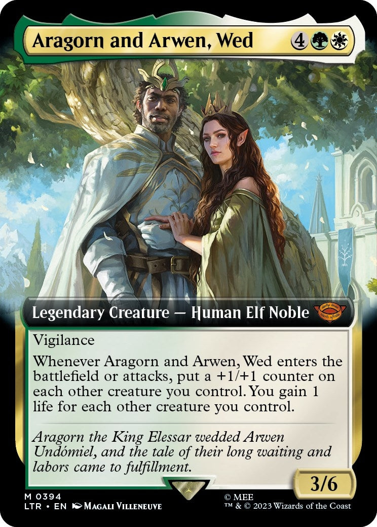 Aragorn and Arwen, Wed (Extended Art) (394)