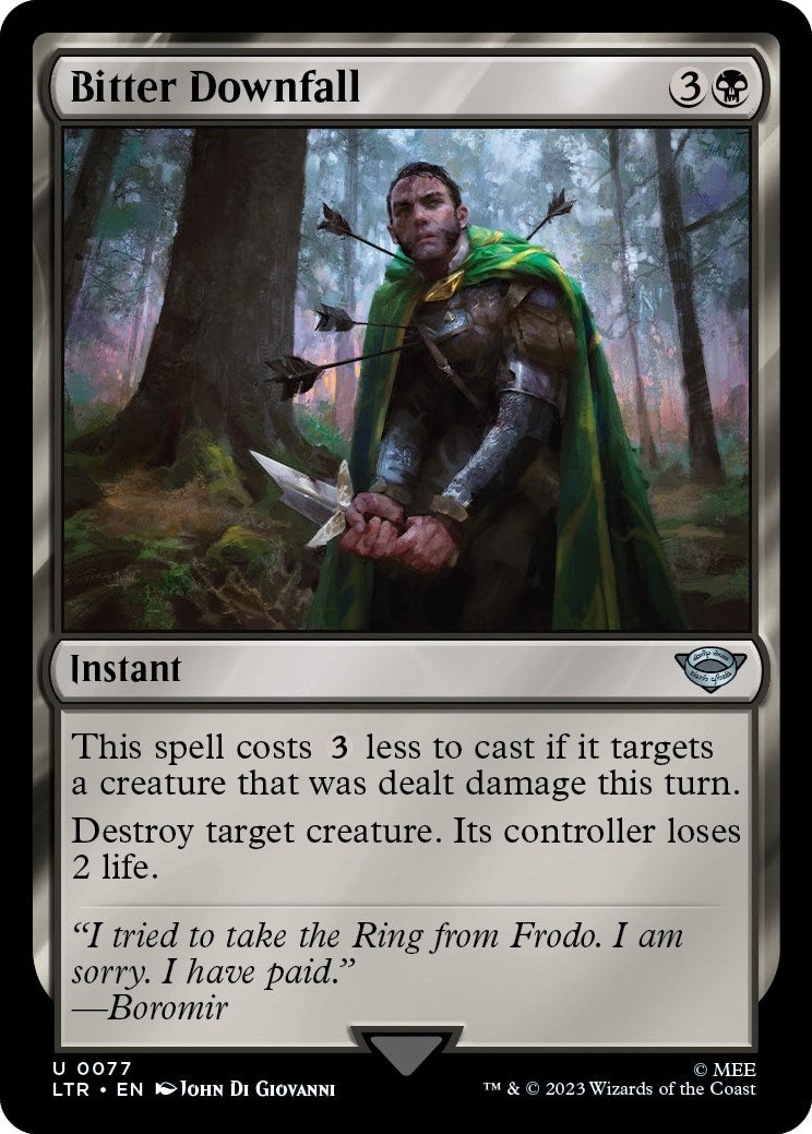 Image for Bitter Downfall (77) - Magic: The Gathering