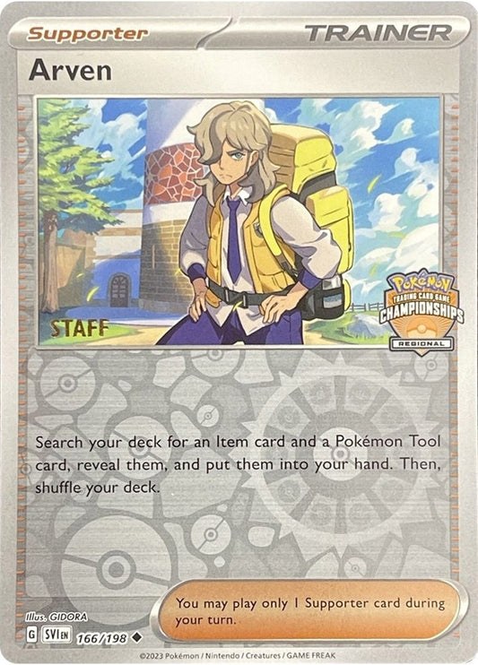 Image for Arven - 166/198 (Regional Championships) [Staff] (166/198) - Pokemon