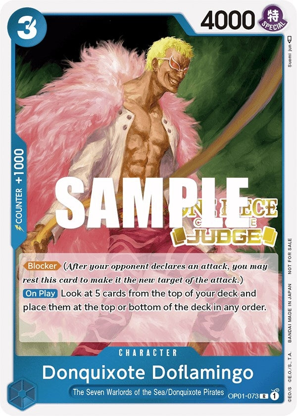 Image for Donquixote Doflamingo (Judge) (OP01-073) - One Piece Card Game