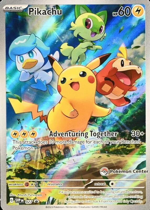 Image for Pikachu - 027 (Pokemon Center Exclusive) (027) - Pokemon