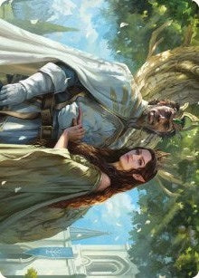 Aragorn and Arwen, Wed Art Card (33)