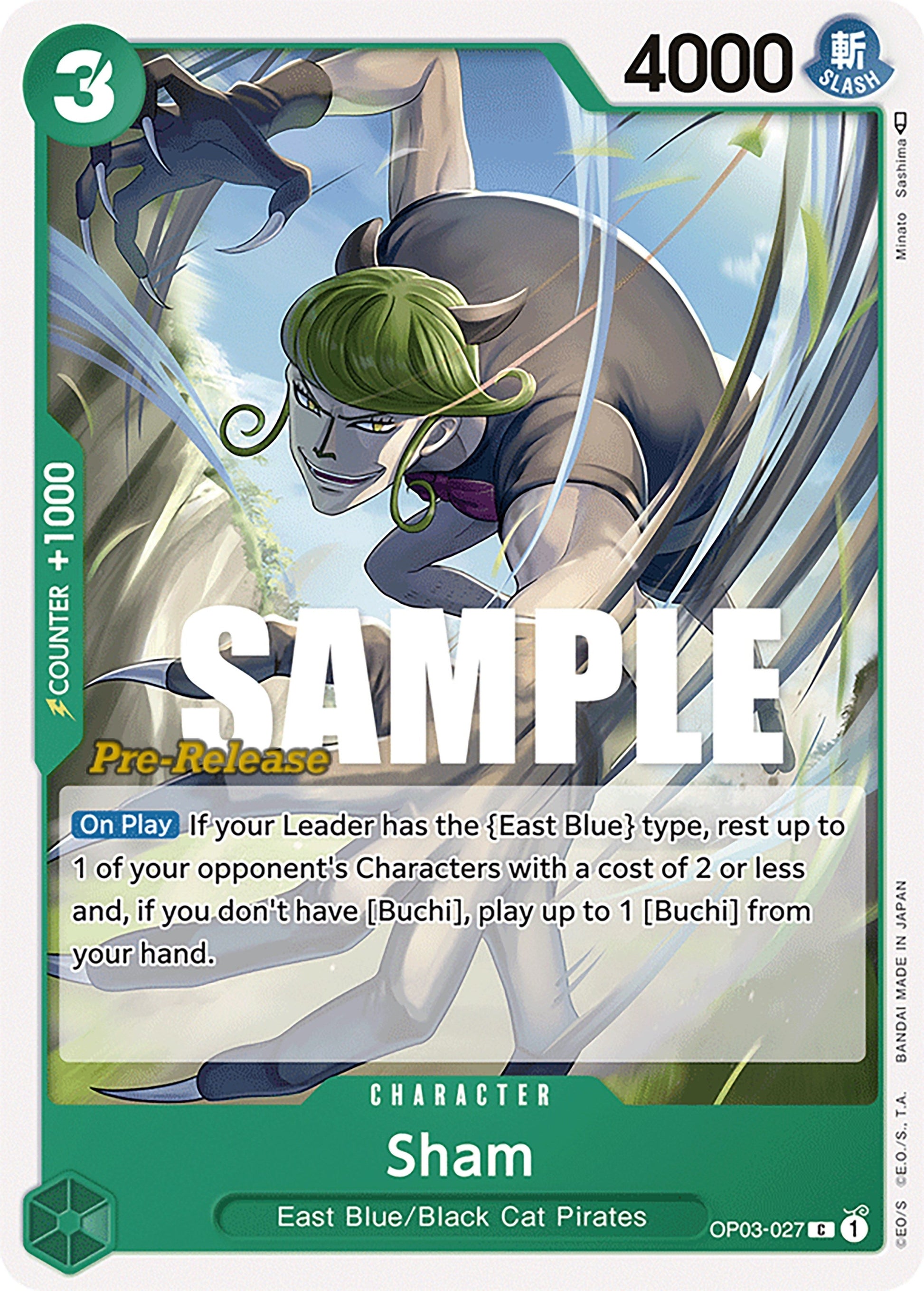 Image for Sham (OP03-027) - One Piece Card Game