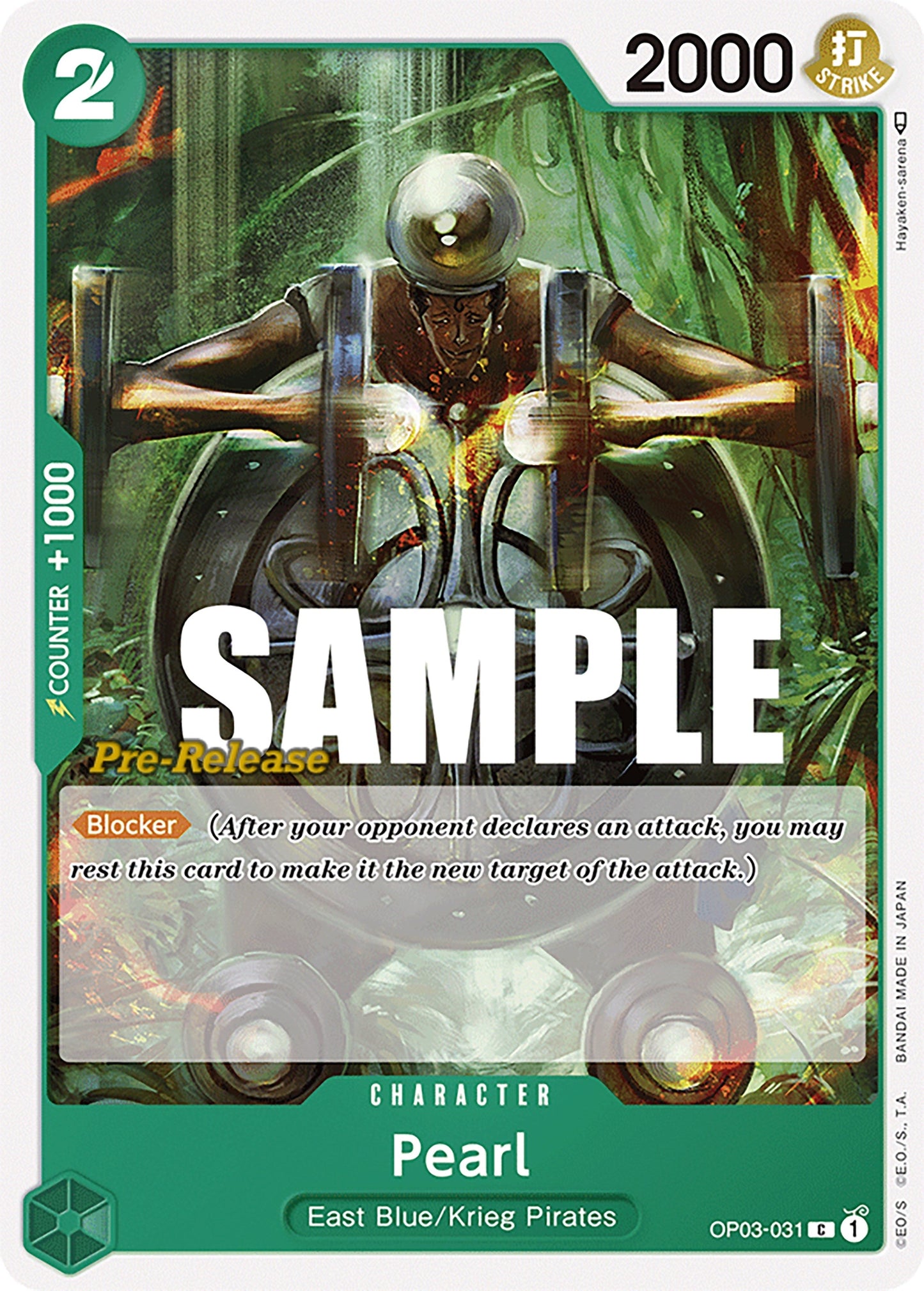 Image for Pearl (OP03-031) - One Piece Card Game