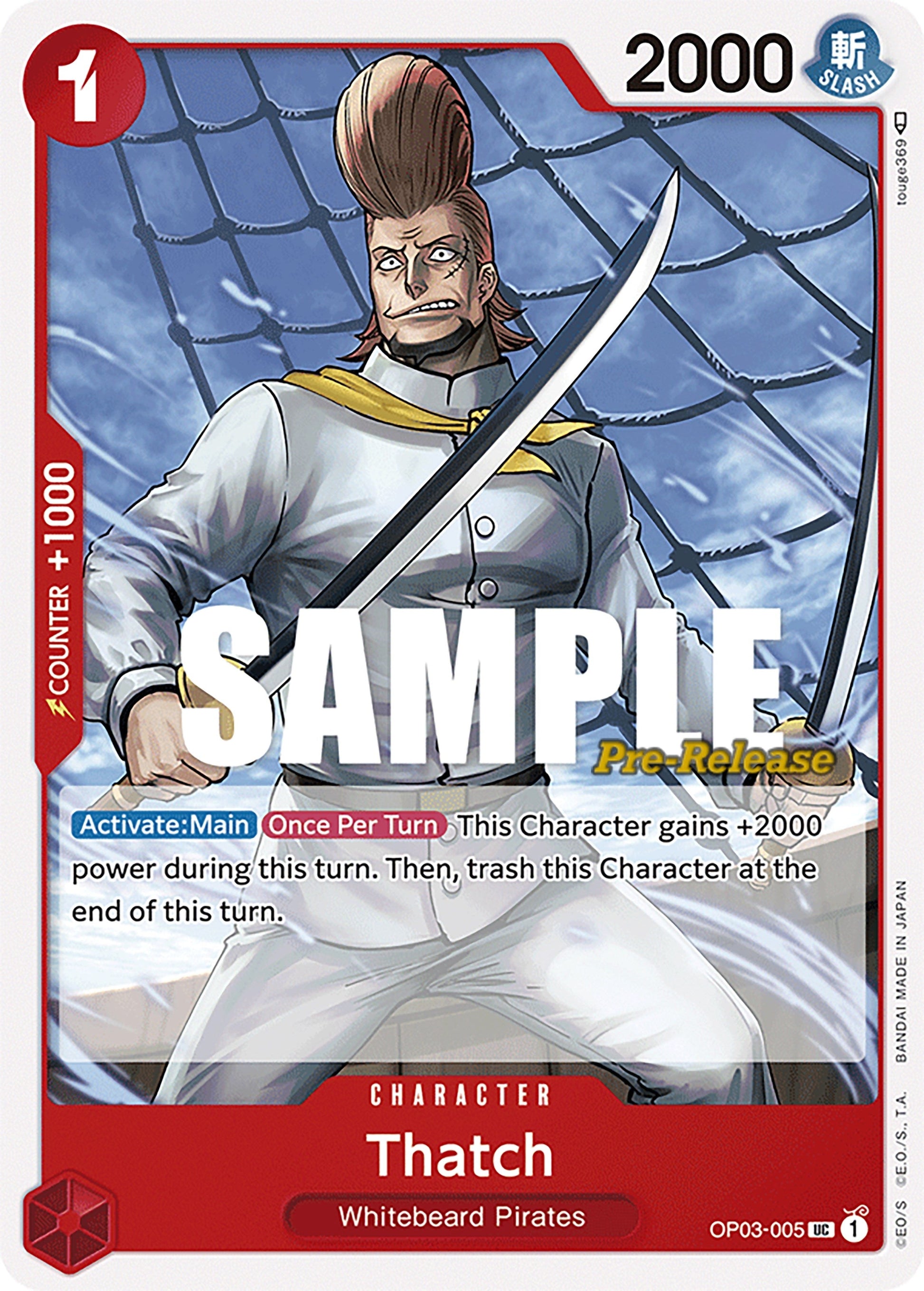 Image for Thatch (OP03-005) - One Piece Card Game