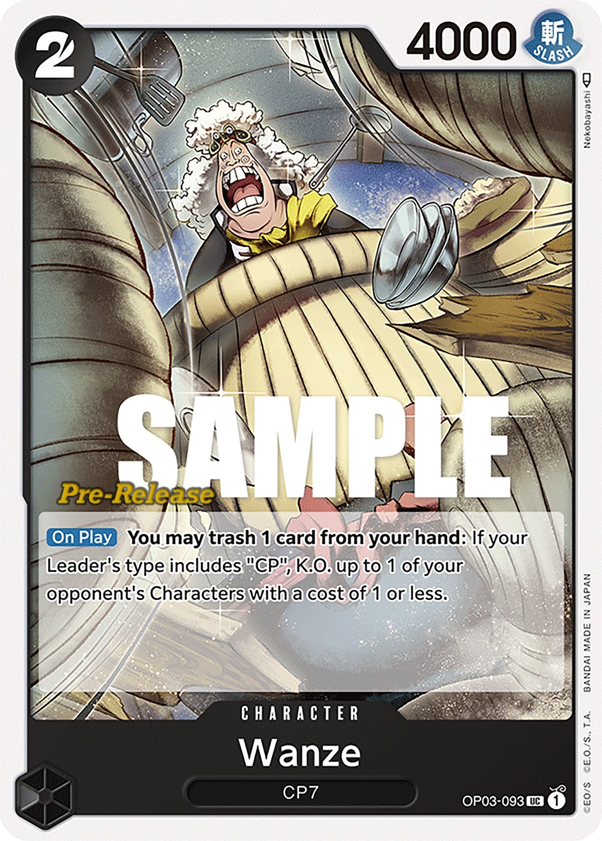 Image for Wanze (OP03-093) - One Piece Card Game
