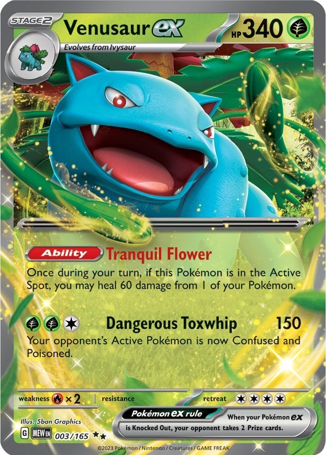 Image for Venusaur ex (003/165) - Pokemon
