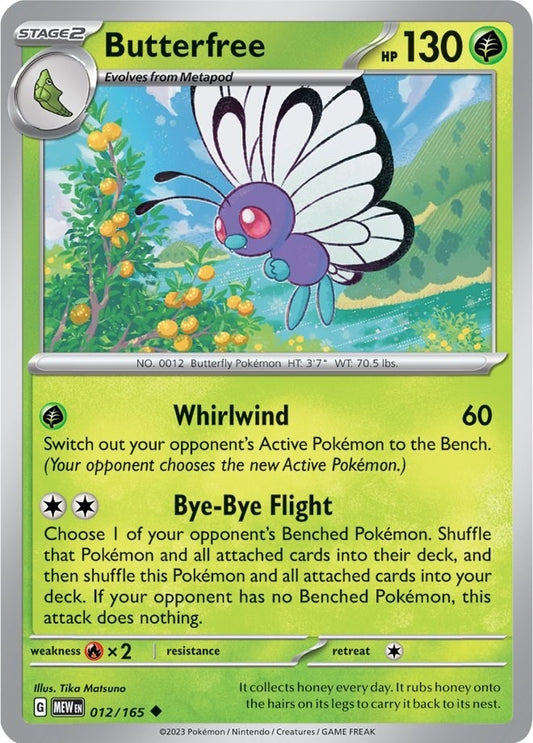 Image for Butterfree (012/165) - Pokemon