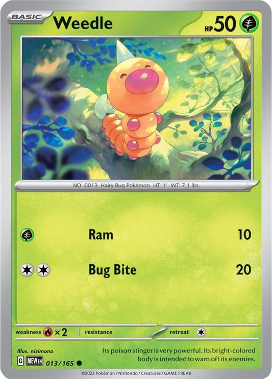 Image for Weedle (013/165) - Pokemon